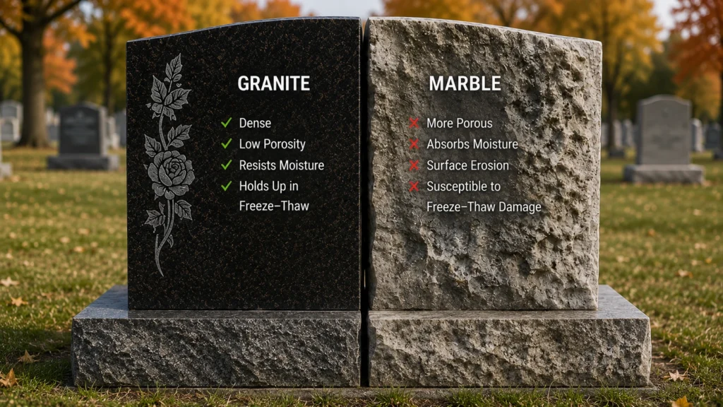 Granite Holds Up. Marble Is a Different Story