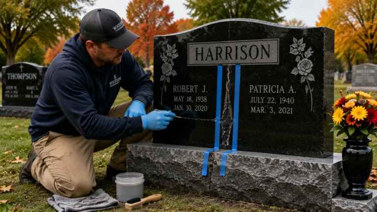 Why Granite Headstones Crack and What the Repair Process Looks Like